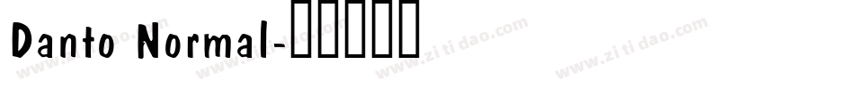 Danto Normal字体转换